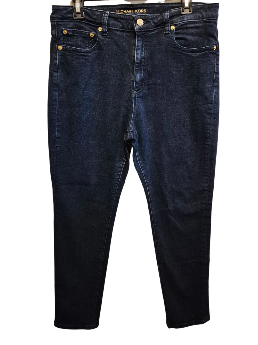 Michael Kors Dark Wash Skinny Jeans Women's Size 12 Stretch Denim